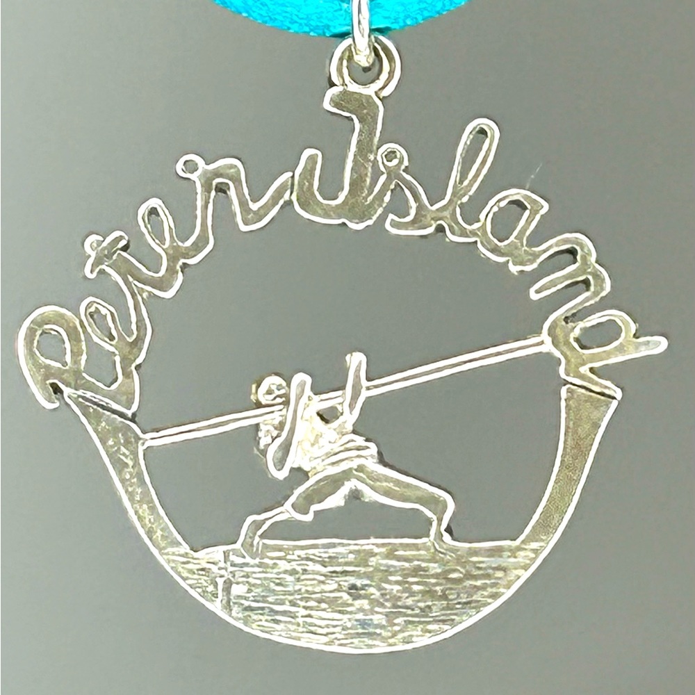 Peter Island BVI Vintage Silver Charm/Pendant - RARE